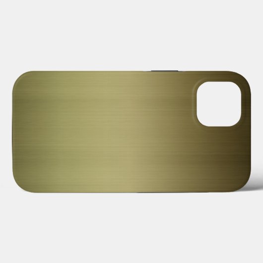 Metal: Brushed Brass Case-Mate iPhone Hülle (Rückseite (Horizontal))