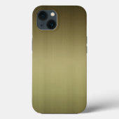 Metal: Brushed Brass Case-Mate iPhone Hülle (Rückseite)