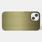 Metal: Brushed Brass iPhone Hülle (Rückseite (Horizontal))
