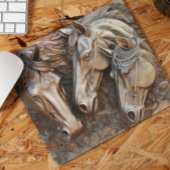 Metal Carved Look Pferd Portrait Mousepad