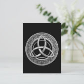 Metal Celtic Trinity Knot Postkarte (Stehend Vorderseite)