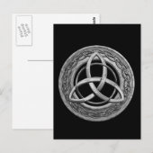 Metal Celtic Trinity Knot Postkarte (Vorne/Hinten)