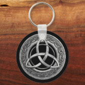Metal Celtic Trinity Knot Schlüsselanhänger (Vorderseite)