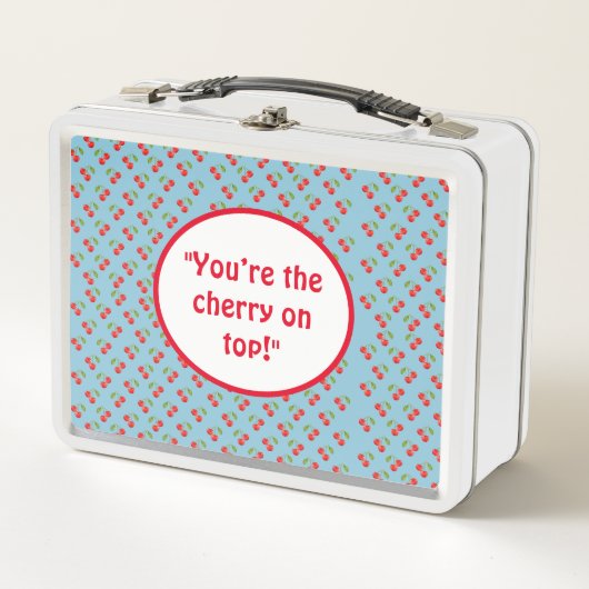Metal Cherry Lunchbox (Vorderseite)