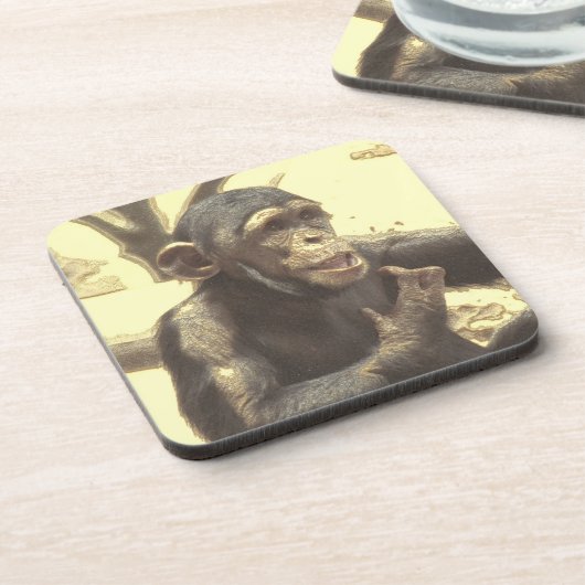 Metal Chimp Getränkeuntersetzer (Linke Seite)