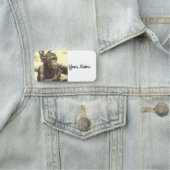 Metal Chimp Namensschild (Beispiel)