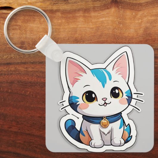 Metal Circle Keychain Schlüsselanhänger (Vorderseite)