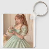 Metal Circle Keychain Schlüsselanhänger (Rückseite)