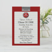 Metal-Clip-Notepapier-Wiedersehen Einladung (Stehend Vorderseite)