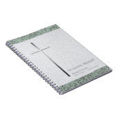 Metal Cross Stone 2 Beerdigung Memorial S Gästebuc Notizblock (Rechte Seite)