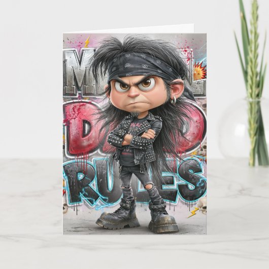 Metal Dad Rules Karte (Vorderseite)