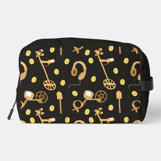 Metal Detecting Detectorist Pattern Personalised Waschbeutel (Rückseite)