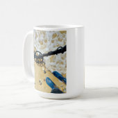 Metal Detection am Strand - Fun Gift Kaffeetasse (Vorderseite Links)