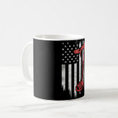 Metal Detection American Flag Kaffeetasse (Vorderseite Links)