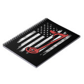 Metal Detection American Flag Notizblock (Linke Seite)