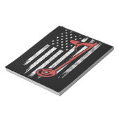 Metal Detection American Flag Notizblock (Rotiert)