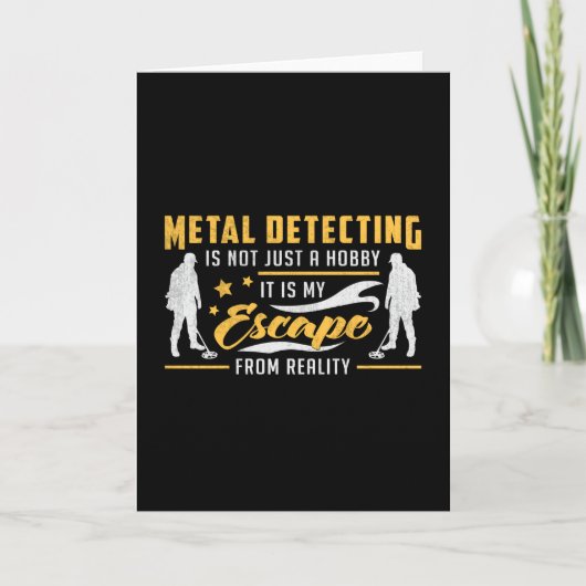 Metal Detection Gold Detectorist Geschenk Idee Karte (Vorderseite)