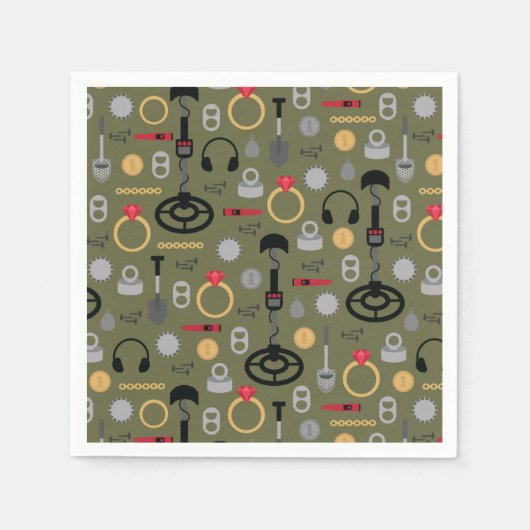 Metal Detection Napkins Serviette (Vorderseite)