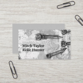 Metal Detection Relic Square Railroad Date Nails Visitenkarte