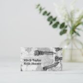 Metal Detection Relic Square Railroad Date Nails Visitenkarte (Stehend Vorderseite)