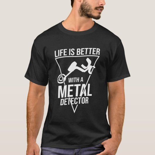 Metal Detector Beach Gold Jagdmünzen Schätze T-Shirt (Vorderseite)