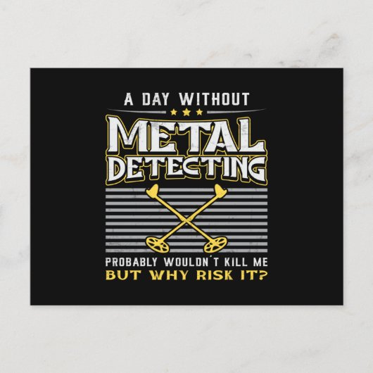 Metal Detectorist Gold-Geschenkidee Postkarte (Vorderseite)