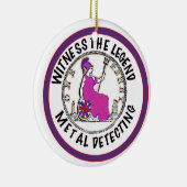 Metal Detectorist  Keramik Ornament (Rechts)