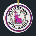 Metal Detectorist  Keramik Ornament<br><div class="desc">Metal detecting
Great gift for the Metal Detectorist</div>