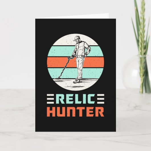 Metal Detectorist Retro Funny Gift Idee Karte (Vorderseite)