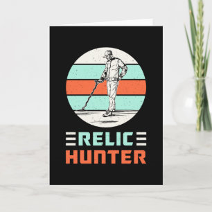 Metal Detectorist Retro Funny Gift Idee Karte