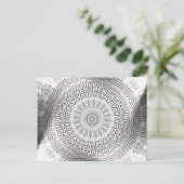 METAL Element Kaleido Muster Postkarte (Stehend Vorderseite)