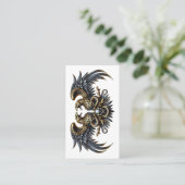 Metal Fan Badetuch Adler mit Totenkopf Visitenkarte (Stehend Vorderseite)