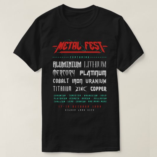 Metal Fest Classic T - Shirt (Design vorne)