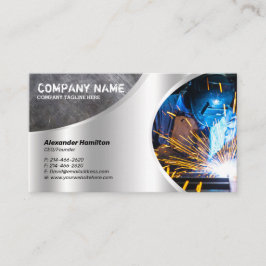 Metal Finish Business Card Design Visitenkarte