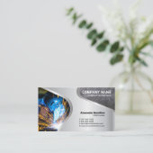 Metal Finish Business Card Visitenkarte (Stehend Vorderseite)