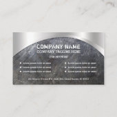 Metal Finish Business Card Visitenkarte (Rückseite)