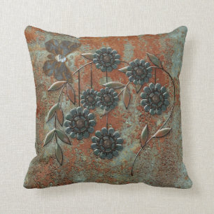 Metal Garden Print Kissen