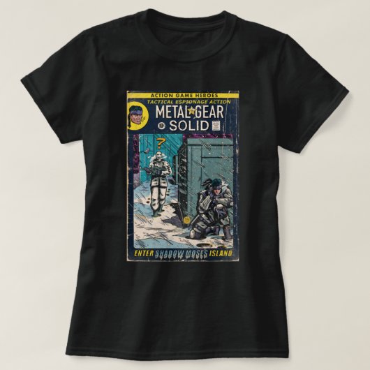 Metal Gear Solid - Comic "Enter Shadow Moses" T-Shirt (Design vorne)