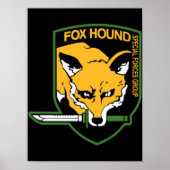 Metal Gear Solid Fox Hound Emblem Classic TShirt Poster (Vorne)