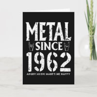 Metal Gift Birthday Vintage 1962