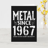 Metal Gift Birthday Vintage 1967 Karte (Gelbe Blume)