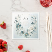 Metal Glam Shiny High End Silver Brautparty Serviette (Beispiel)