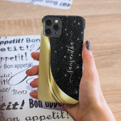 Metal Glitzer Look 3-D Gold Monogram Wave Case-Mate iPhone Hülle