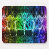 Metal Glow farbige Zähne Bite Dentist Mousepad (Vorne)