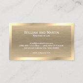 Metal Gold Textur | QR-CODE-Visitenkarte Visitenkarte (Rückseite)