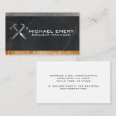 Metal Hammers | Metall | Holz | Steel Visitenkarte (Vorne/Hinten)