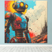 METAL HEART IRON MAN-16 LEINWANDDRUCK (Insitu (Holzboden))