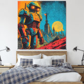 METAL HEART IRON MAN LEINWANDDRUCK (Insitu (Schlafzimmer))