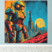 METAL HEART IRON MAN LEINWANDDRUCK (Insitu (Holzboden))