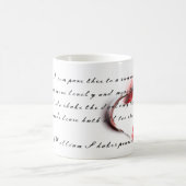 Metal Heart mit Shakespeares Sonnet 18 Coffee Mu Kaffeetasse (Mittel)